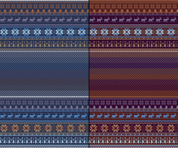 Nordique traditionnel tricoté motif ornemental
 - Photo, image
