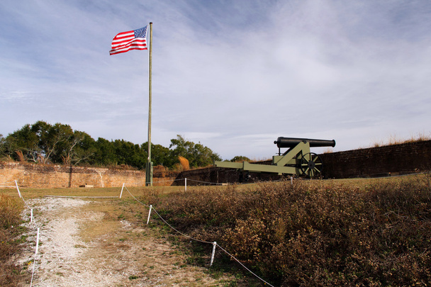 American Flag & Cannon - Photo, Image