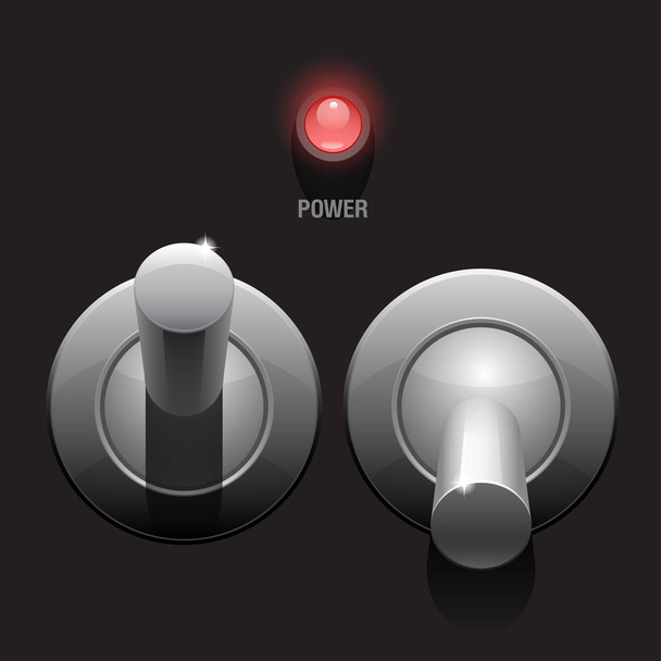 Cool Realistic Toggle Switch - Vecteur, image