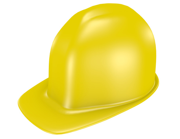 3d Render of a Yellow Safety Helmet - Photo, Image