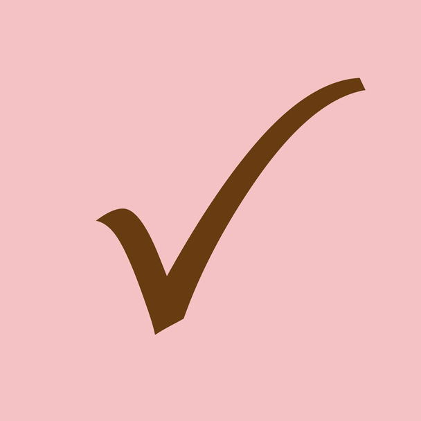 Marca de verificación icono, vector
 - Vector, imagen