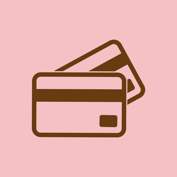 Кредитные карты с простой иллюстрацией
  - Вектор,изображение