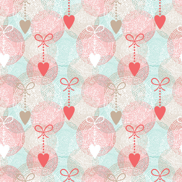Abstract seamless pattern with hearts - Вектор, зображення