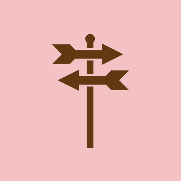 Wegweiser-Symbol einfache Illustration  - Vektor, Bild