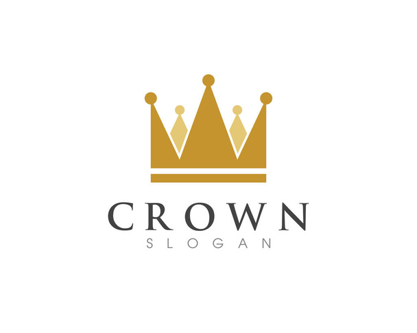 Значок вектора шаблона Crown Logo - Вектор,изображение