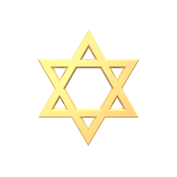 Gold Judaism religious symbol - Photo, Image