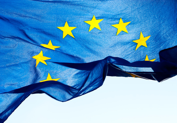The fragment of the flag of the European Union - Foto, Imagem