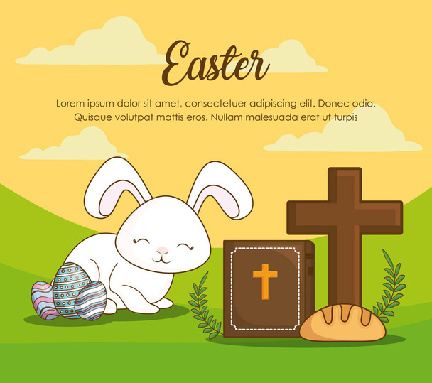 Boldog húsvéti design  - Vektor, kép