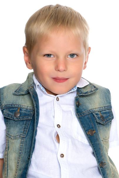 Portrait of a little boy close-up. - Fotografie, Obrázek