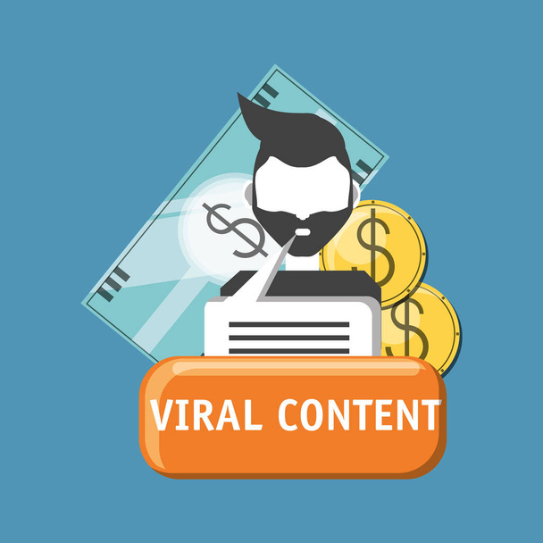 Virales Content Design - Vektor, Bild