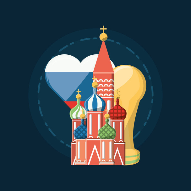 Futebol Copa do Mundo Rússia design
 - Vetor, Imagem