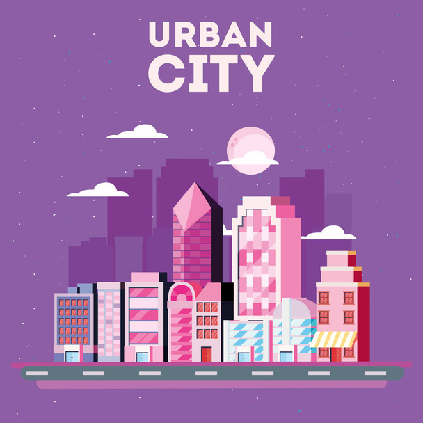 diseño urbano de ciudad
 - Vector, imagen