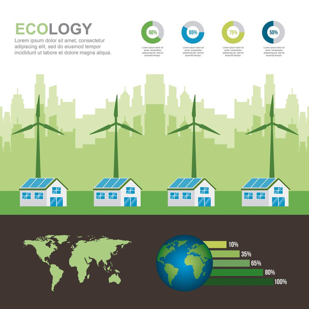 energy types ecological - Vecteur, image