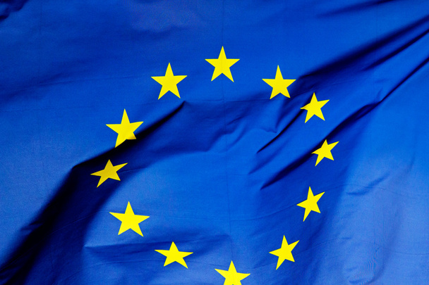 Fragment of European Union flag - Foto, Imagem