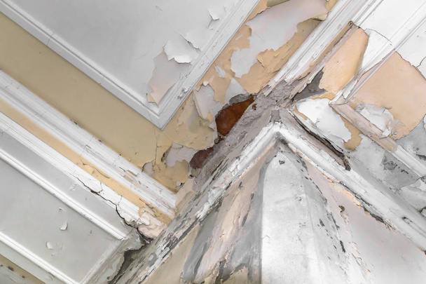 Ceiling and walls damage by humidity - Photo, Image