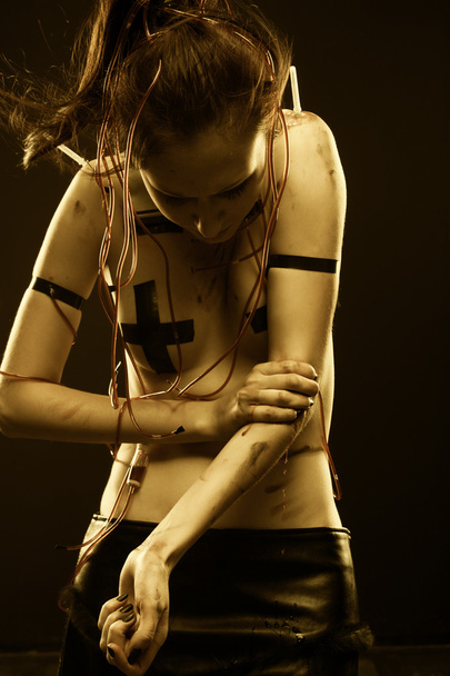 Artificial blood of artificial woman - Fotografie, Obrázek