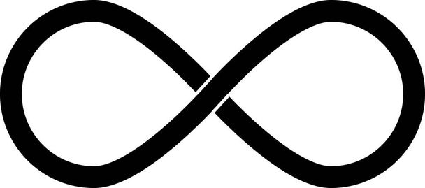 infinity symbol white background - Photo, Image