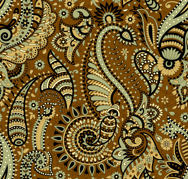 Diseño de patrón de paisley sin costuras
 - Foto, Imagen