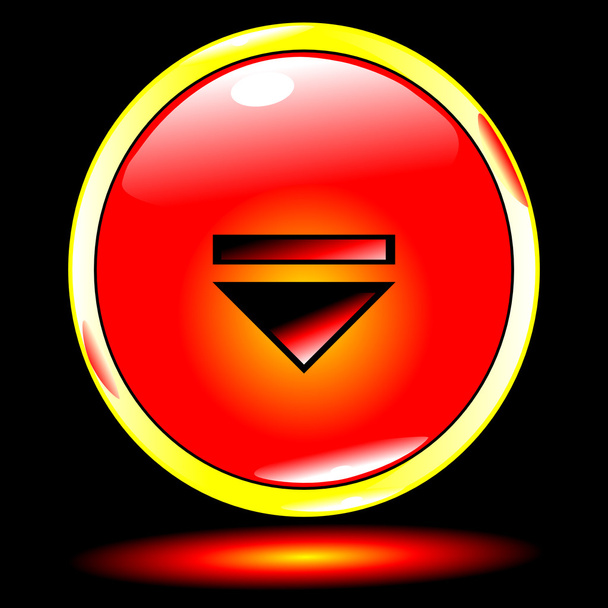 κόκκινο κουμπί Λήψη - Διάνυσμα, εικόνα