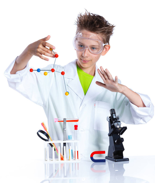 Young enthusiastic Chemist - Foto, Imagen
