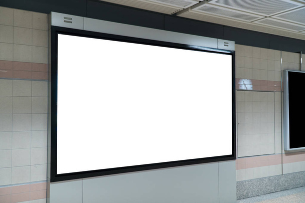 affichage vide de bannière de promotion de LED sur le mur intérieur, annonces
 - Photo, image