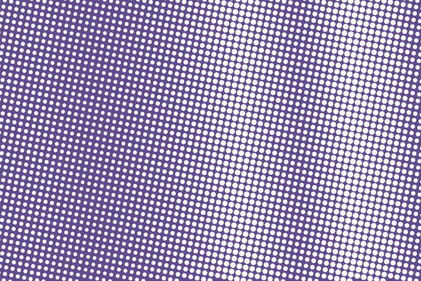Violet white dotted halftone. Vertical dark dotted gradient. Half tone vector background - Διάνυσμα, εικόνα