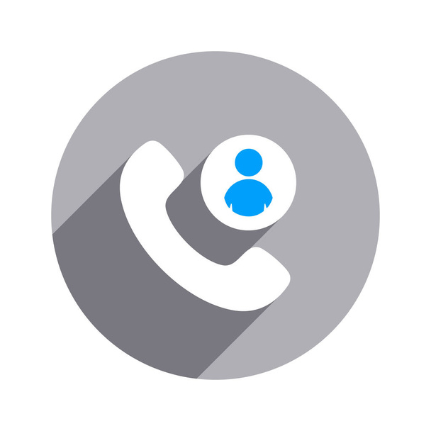 Kontakty telefon telefonní seznam telefonní seznam telefonů telefon ikonu uživatele - Vektor, obrázek