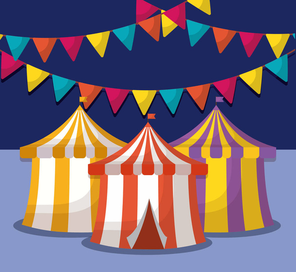 Circus karneval designu - Vektor, obrázek