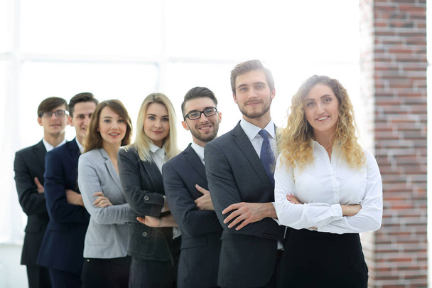 portrait of confident business team - Фото, изображение