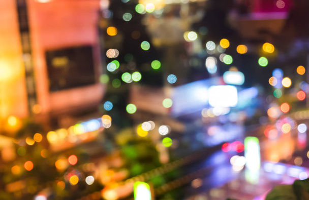 Абстрактний розмитий нічний світловий боке в місті. Барвиста грайлива і весела концепція Боке
 - Фото, зображення