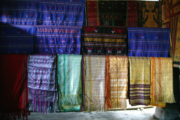 Toraja παραδοσιακό υφαντό ύφασμα - Φωτογραφία, εικόνα