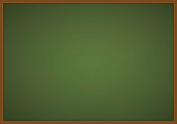 Green wooden chalkboard - Vector, Image