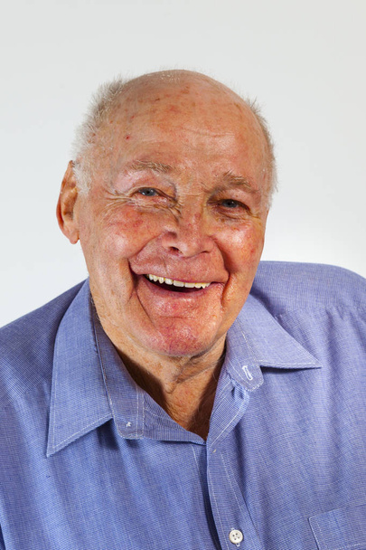 portrait of laughing happy elderly man - Valokuva, kuva