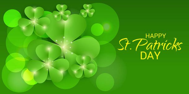 Vector illustration of a Background for Happy St.Patricks Day. - Vector, afbeelding