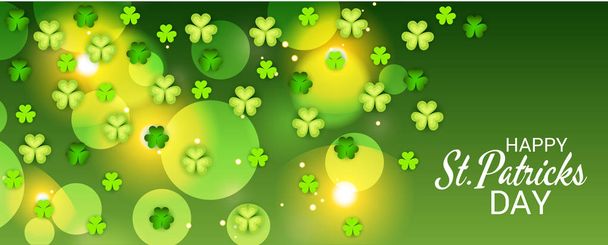 Vector illustration of a Background for Happy St.Patricks Day. - Vector, imagen