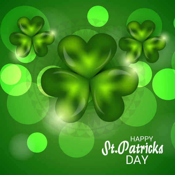 Vector illustration of a Background for Happy St.Patricks Day. - Вектор,изображение