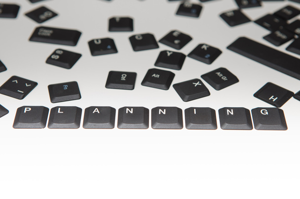 Loose scattered alphanumeric key covers - Photo, Image