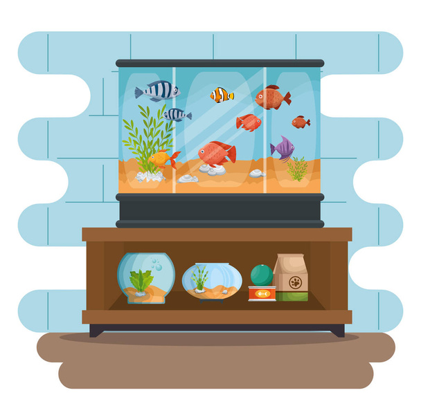 установить красивые иконы аквариумов
 - Вектор,изображение