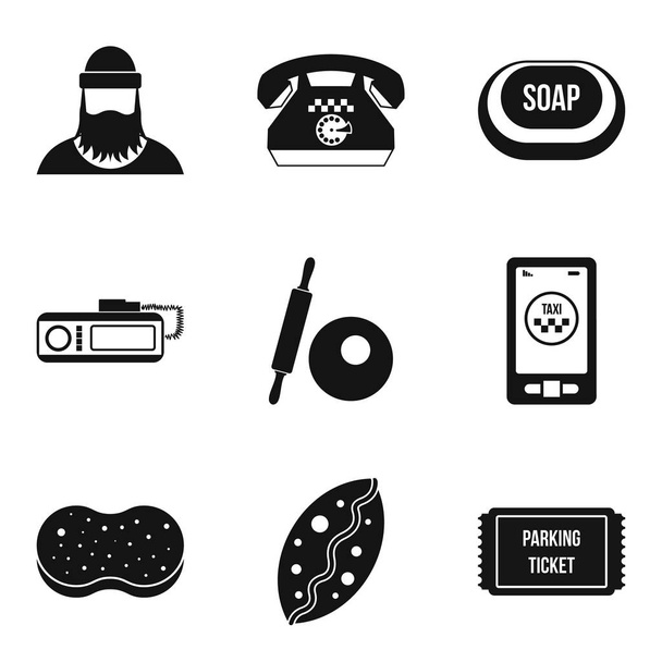 Conjunto de iconos de profesión de trabajo, estilo simple
 - Vector, imagen