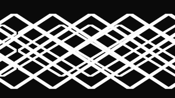 Un gráfico de movimiento de entrelazado Tejido o patrón de enrejado
 - Metraje, vídeo