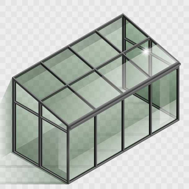 Greenhouse or winter garden - Vector, Imagen