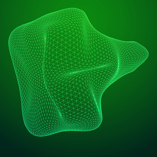 Abstract wireframe mesh - Vector, afbeelding