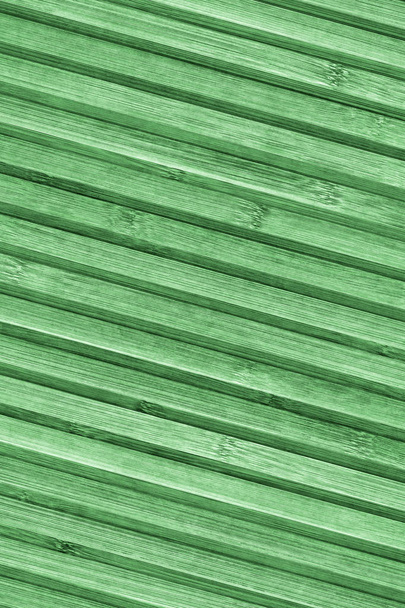 Yüksek çözünürlüklü Kelly çıtalı bambu hasır rustik kaba tahıl Grunge doku lekeli yeşil - Fotoğraf, Görsel