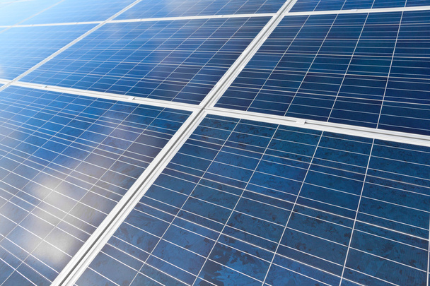 Solar photovoltaics panels - Fotoğraf, Görsel