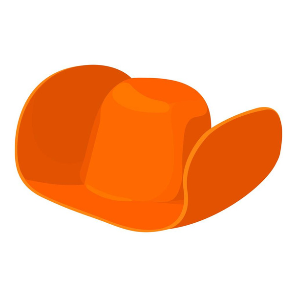 Cowboy hat icon, cartoon style - Vector, afbeelding