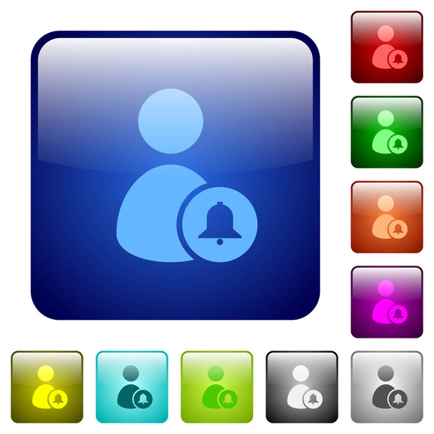 Notify user color square buttons - Вектор, зображення