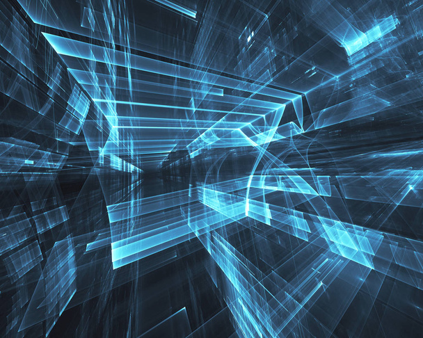 Arte fractal - imagem de computador, fundo tecnológico
 - Foto, Imagem