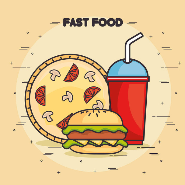 fast food design - Vettoriali, immagini