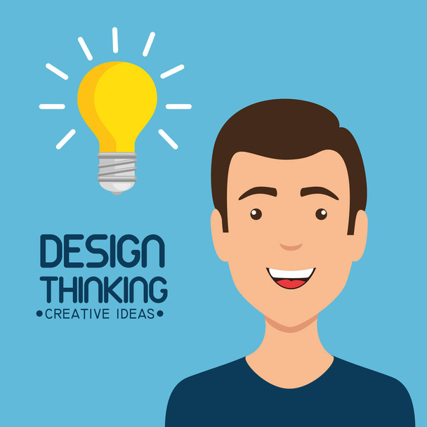 diseño pensamiento ideas creativas concepto
 - Vector, Imagen