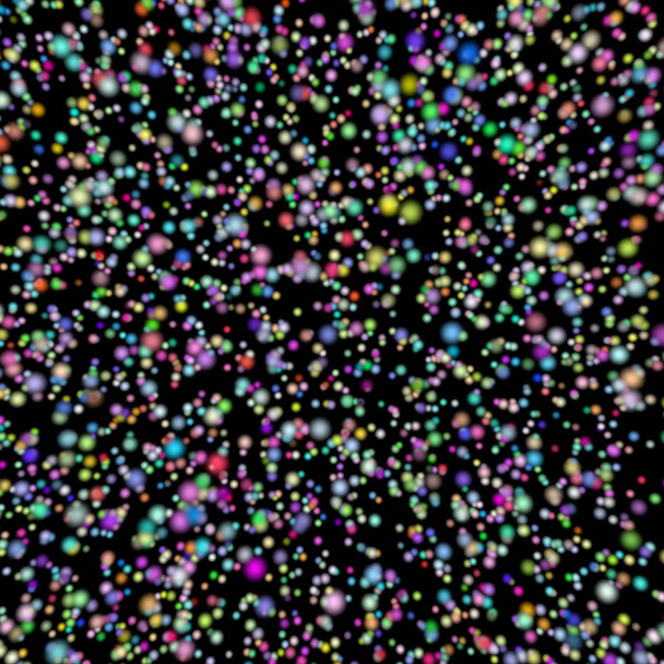 Абстрактна безшовна текстура різнокольорових крапок на чорному тлі
 - Фото, зображення